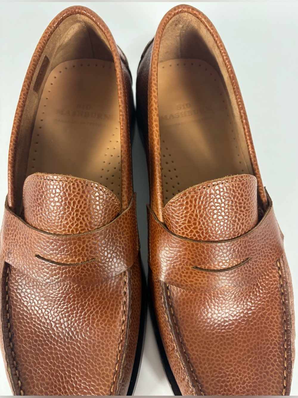 Sid Mashburn Handsewn Penny Loafer in Scotch Pebble Grain Leather - Picture 6 of 12